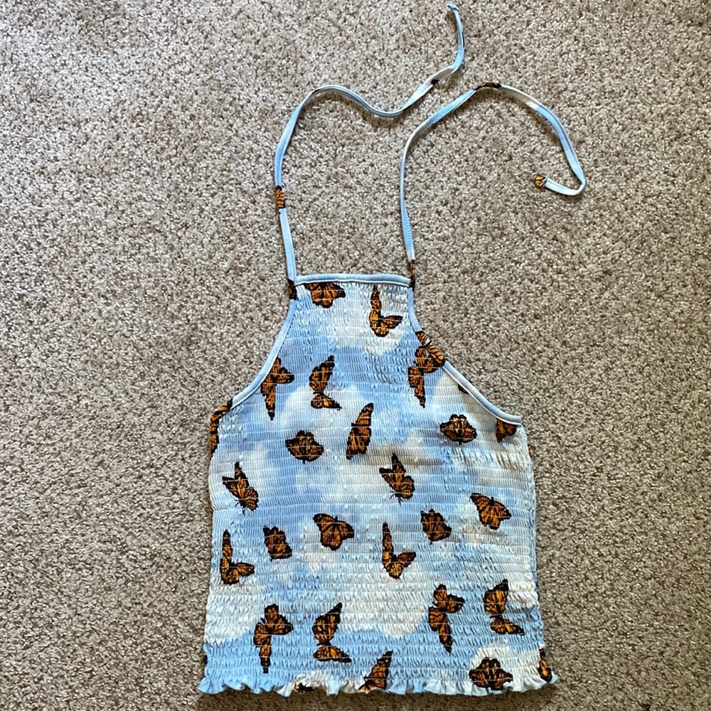Rue21 Butterfly Cloud Print Tank Top Size M